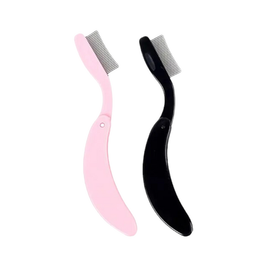 Eyelash Comb - Foldable Metal Eye Lash Separator Brush