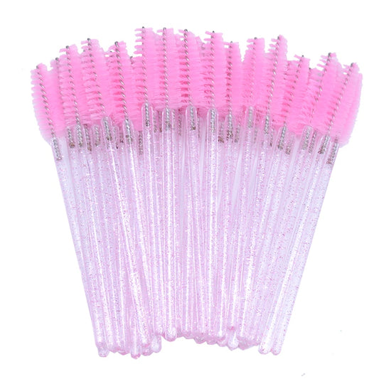 Pink Disposable Mascara Wands